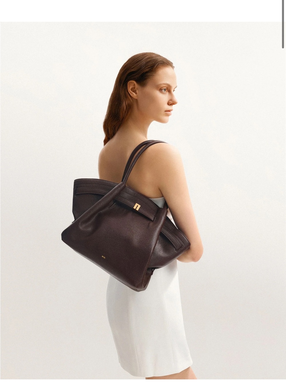JW PEI Hana Medium Tote Bag - Dark Brown